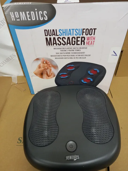 BOXED HOMEDICS DUAL SHIATSU FOOT MASSAGER