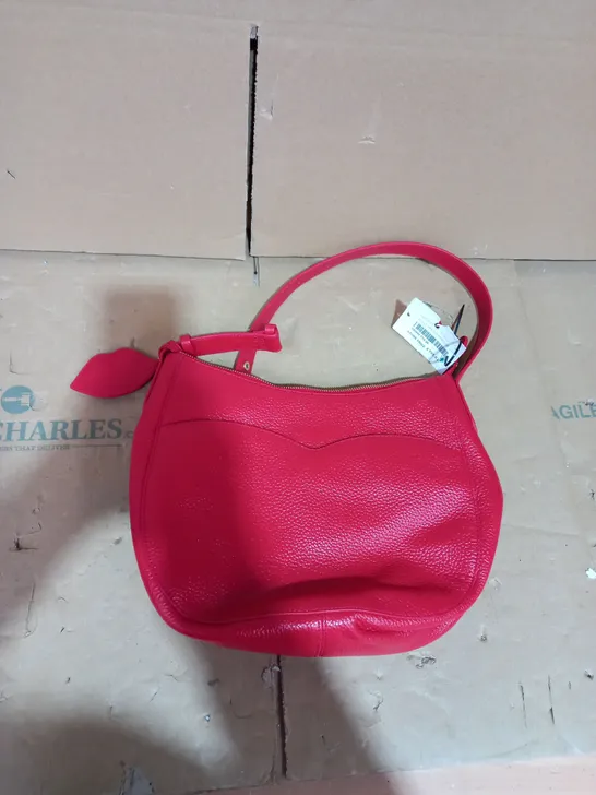 HOLLY MEDIUM HOBO SB LULU GUINESS RED PURSE 