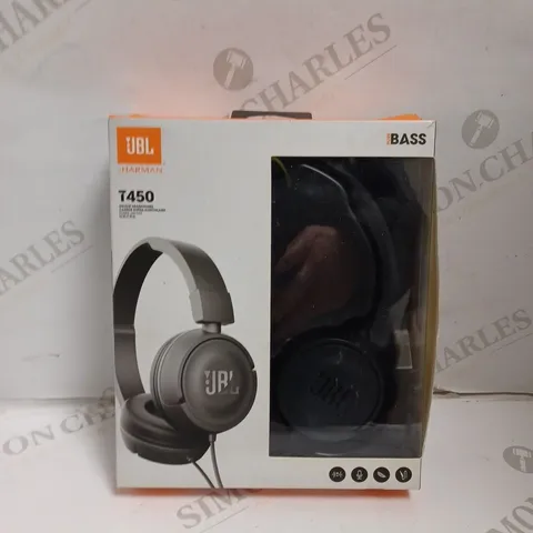 BOXED JBL T450 WIRED ON EAR HEADPHONES 