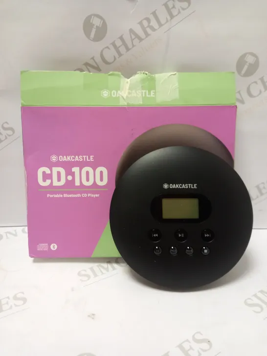 OAKCASTLE CD100 PERSONAL RETRO PORTABLE CD PLAYER