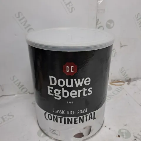 DOUWE EGBERTS CONTINENTAL CLASSIC RICH ROAST COFFEE TIN 750G - 470 SERVINGS