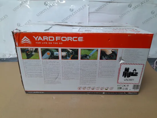 BOXED YARD FORCE IFLEX 12V MOWER & GRASS TRIMMER 