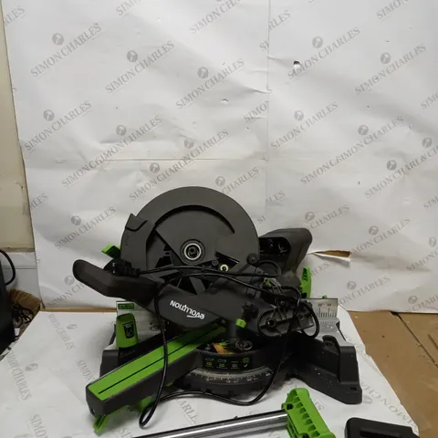 EVOLUTION POWER TOOLS F255SMS SLIDING MITRE SAW WITH MULTI-MATERIAL CUTTING