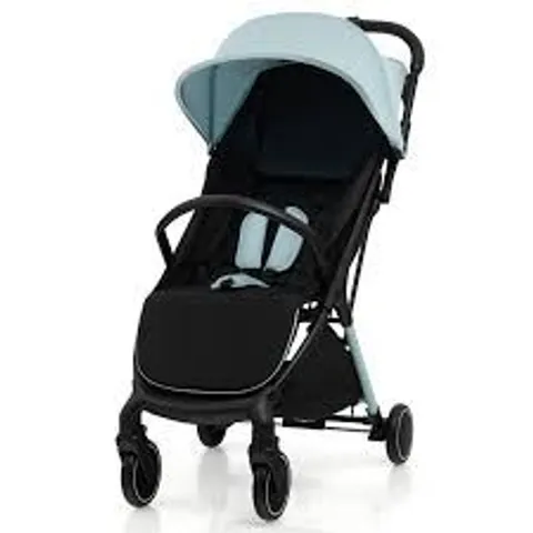 BOXED COSTWAY LIGHTWEIGHT BABY STROLLER WITH DETACHABLE SEAT COVER - BLUE