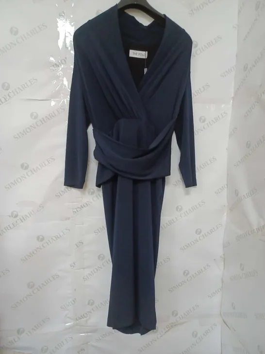 FOLD ARLINGTON DRESS IN NAVY - SIZE 6