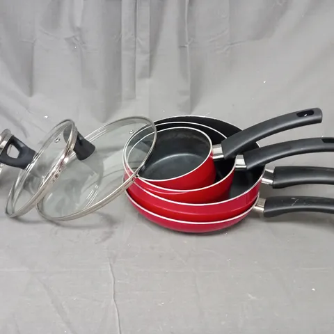 BOXED COOK'S ESSENTIALS 4 PIECE NON STICK COOKWARE SET - COLLECTION ONLY