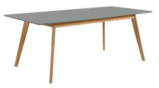 BRAND NEW BOXED YORK GREY EXTENDABLE DINING TABLE 150CM