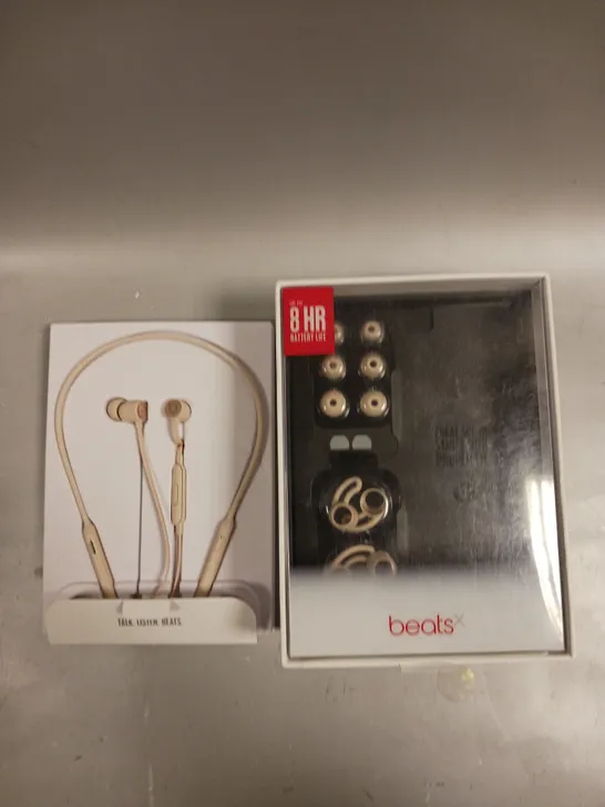 BOXED BEATS X WIRELESS BLUETOOTH HEADPHONES - MATTE GOLD