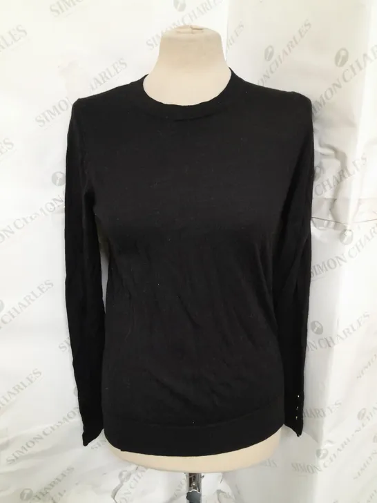 HOBBS JUMPER WITH STUD DETAIL BLACK SIZE MEDIIUM