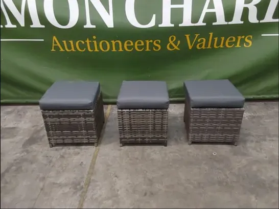 BRAND NEW BOXED NEVADA GARDEN & PATIO RATTAN SOFA SET (3 BOXES) RRP £995