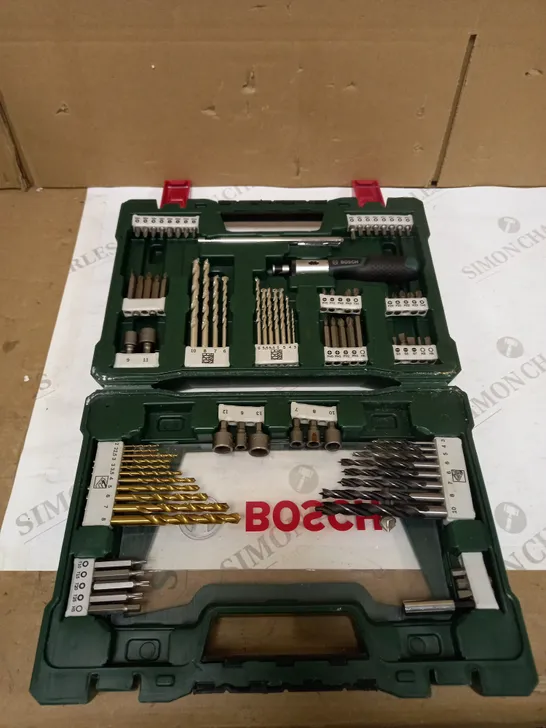 BOSCH 91 PCS. TITANIUM DRILL AND SCREWDRIVER BIT SET V-LINE 