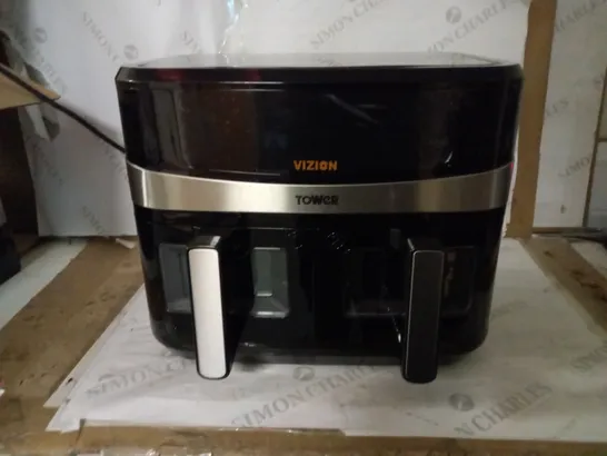 TOWER T17100 VORTX VIZION 9L DUAL BASKET AIR FRYER