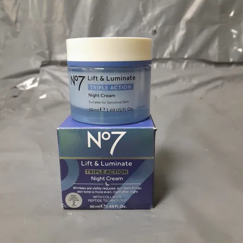 NO7 LIFT & LUMINATE TRIPLE ACTION NIGHT CREAM 50ML