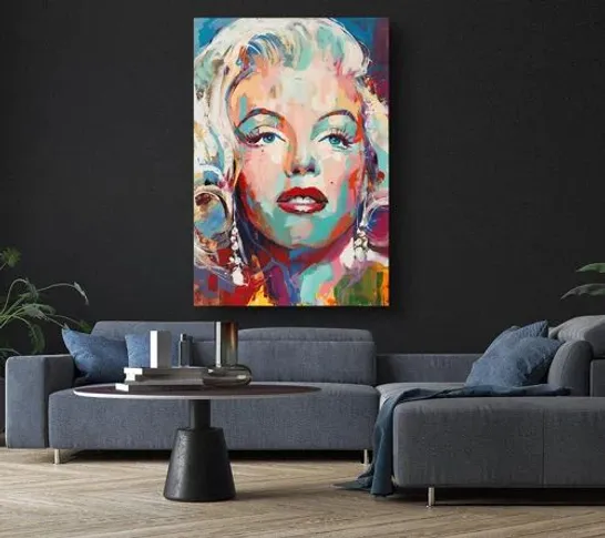 MARILYN MONROE GRAFFITI - WRAPPED CANVAS GRAPHIC ART PRINT