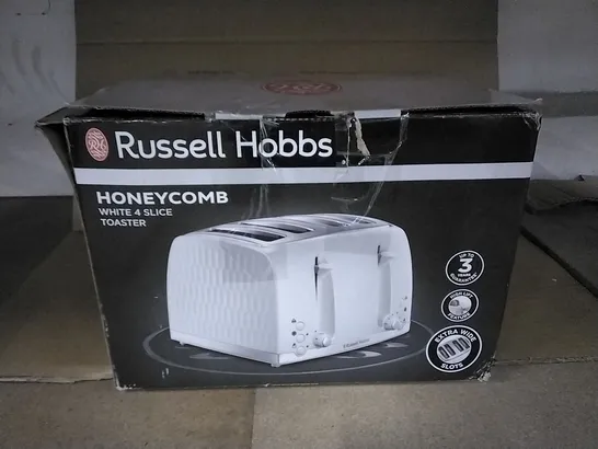 RUSSELL HOBBS 4 SLICE HONEYCOMB TOASTER 