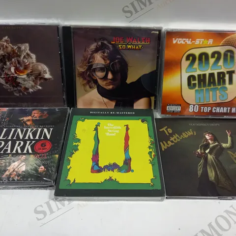 APPROXIMATELY 30 ASSORTED CDS FROM VARIOUS ARTISTS TO INCLUDE JOE WALSH, LINKIN PARK, CAROL HODGE ETC 