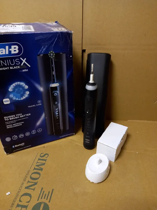 ORAL B GENIUS X MIDNIGHT BLACK ELECTRIC TOOTHBRUSH 