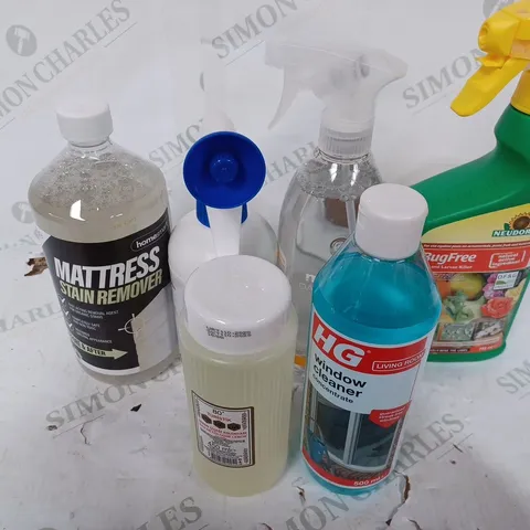 BOX OF ASSORTED CLEANING PRODUCTS 