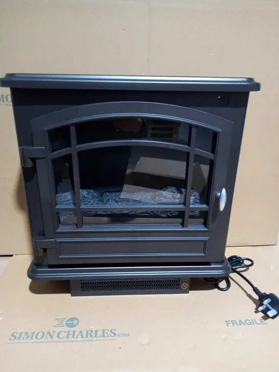 WARMLITE WINGHAM 2000W GREY ELECTRIC STOVE HEATER  