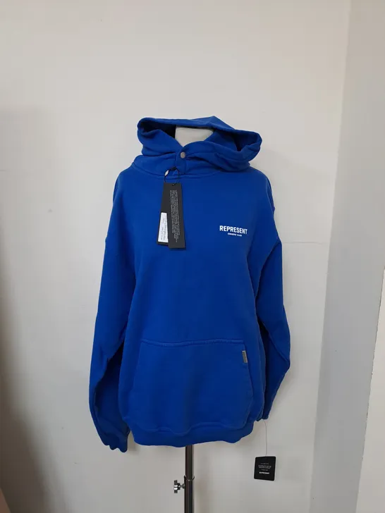 REPRESENT OWNERS CLUB HOODIE COBALT - SMALL