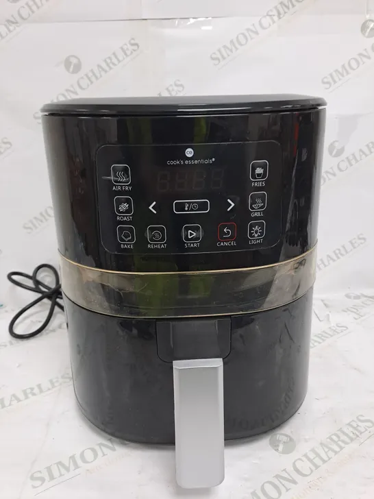 COOK'S ESSENTIALS 4L AIR FRYER IN BLACK