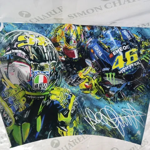 LOT OF 2 VALENTINO ROSSI ART PRINTS