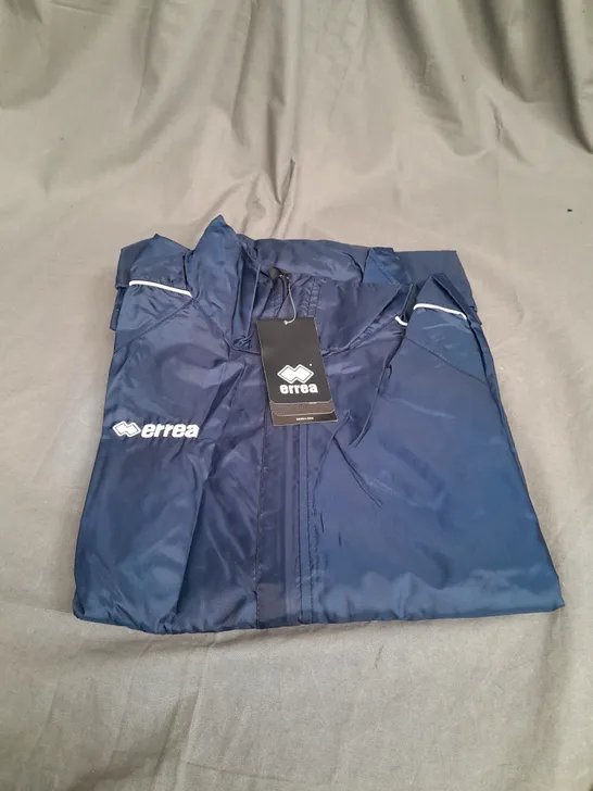 ERREA BASIC ZIPPED WATERPROOF COAT SIZE XL - IN NAVY