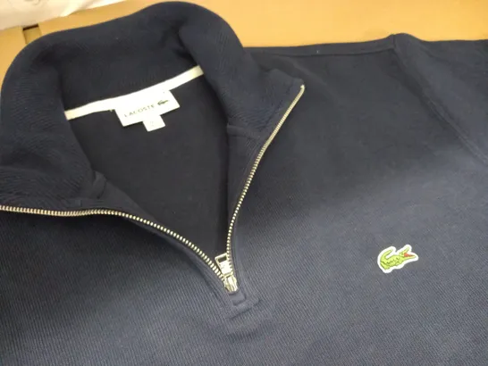 LACOSTE 1/4 ZIP NAVY JUMPER - FR 7