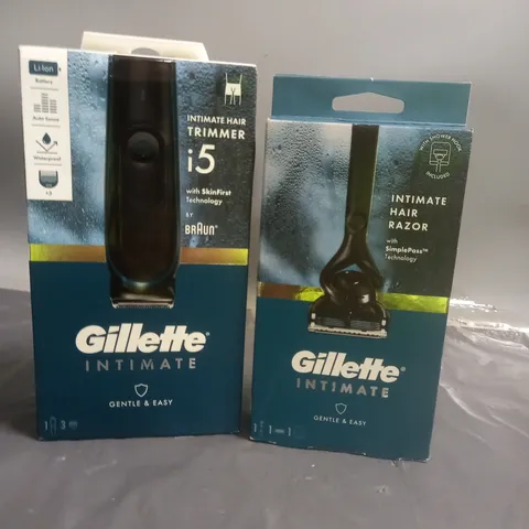 GILLETTE INTIMATE RAZOR AND TRIMMER