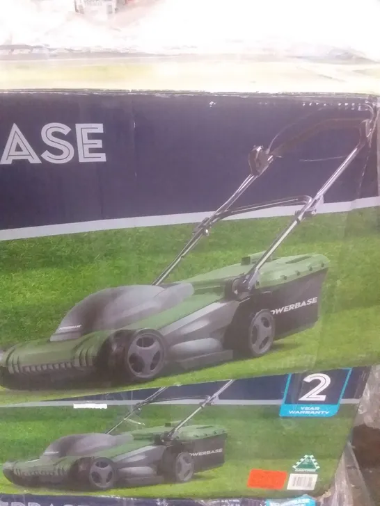 POWERBASE 37CM 1600W ELECTRIC ROTARY LAWN MOWER