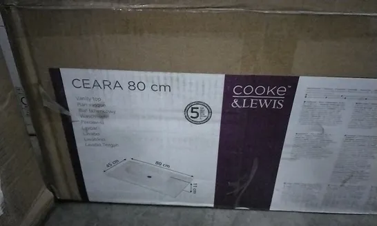 BOXED COOKE & LEWIS CEARA 80CM VANITY TOP