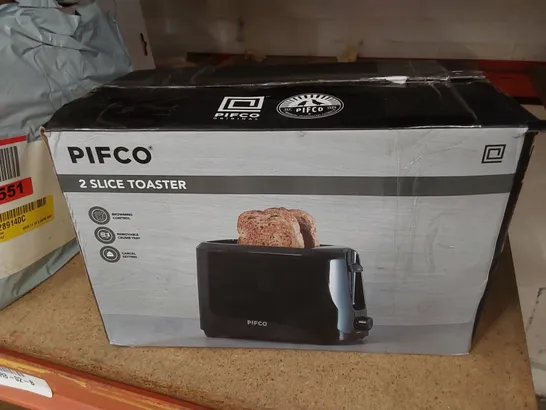 BOXED PIFCO 2-SLICE TOASTER 