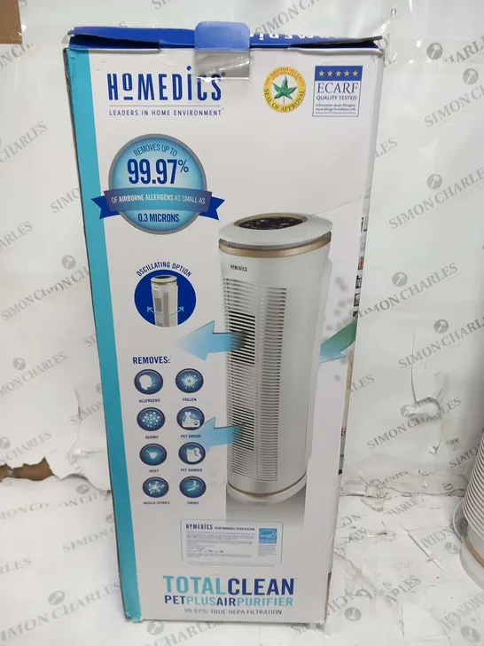 BOXED HOMEDICS TOTALCLEAN PETPLUS AT-PET02A-GB AIR PURIFIER