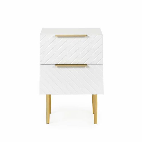 BOXED WHITE MAURICE BEDSIDE 