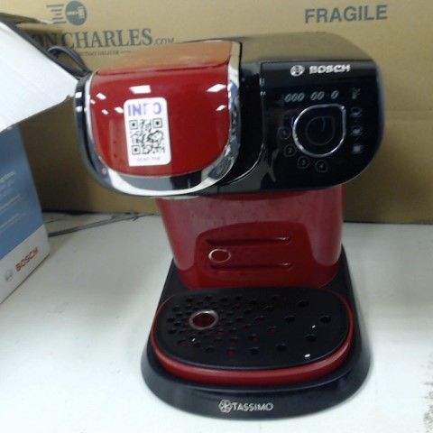 BOSCH TASSIMO COFFEE MACHINE IN RED
