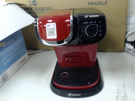 BOSCH TASSIMO COFFEE MACHINE IN RED