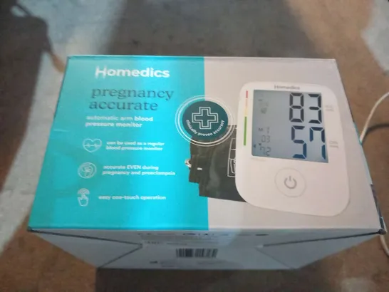 BOXED HOMEDICS PREGNANCY ACCURATE AUTOMATIC ARM BLOOD PRESSURE MONITOR