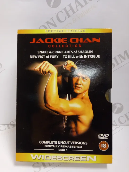 JACKIE CHAN COLLECTION TO INCLUDE NEW FIST OF FURY, TO KILL WITH INTRIGUE AND SNAKE AND CRANE ARTS OF SHAOLIN