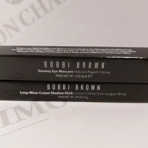 BOX OF 2 BOBBI BROWN ITEMS TO INCLUDE SMOKEY EYE MASCARA, LONG-WEAR CREAM SHADOW STICK