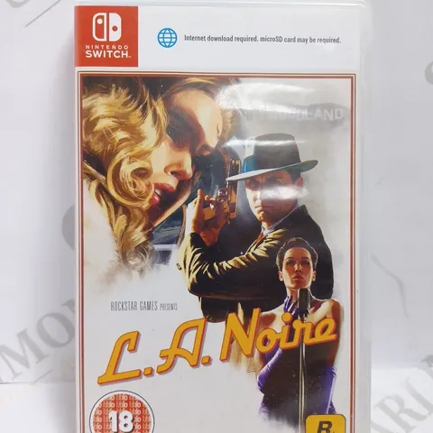 NINTENDO SWITCH L.A. NOIRE GAME