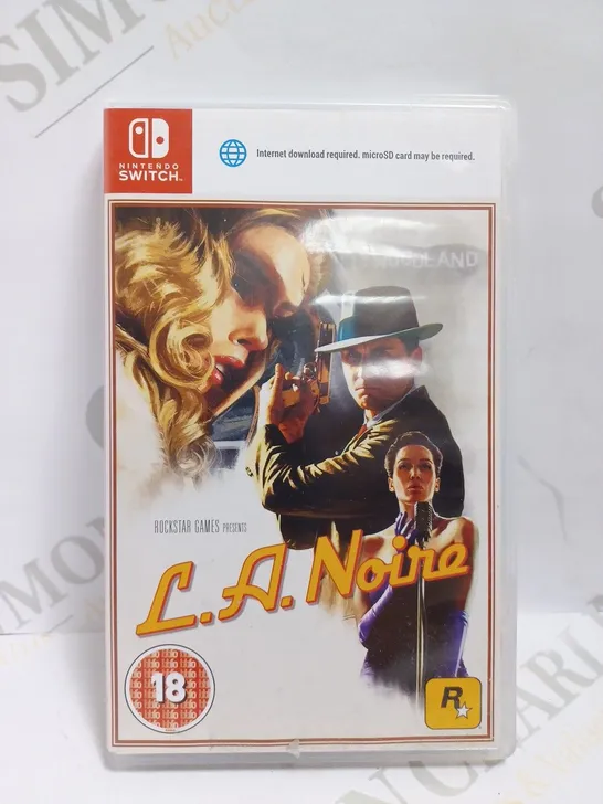 NINTENDO SWITCH L.A. NOIRE GAME