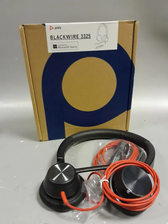 BOXED POLY BLACKWIRE 3325 USB WIRED HEADSET 