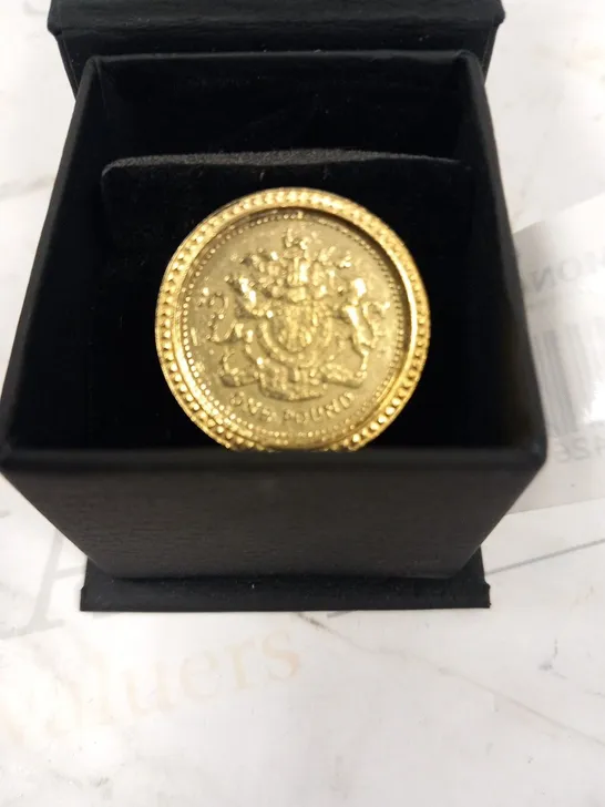 BOXED ONE POUND RING