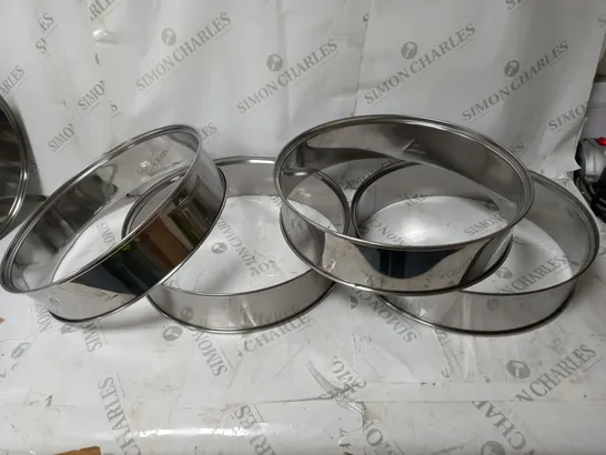 BOXED 8 SILVER EXTENSION RINGS 