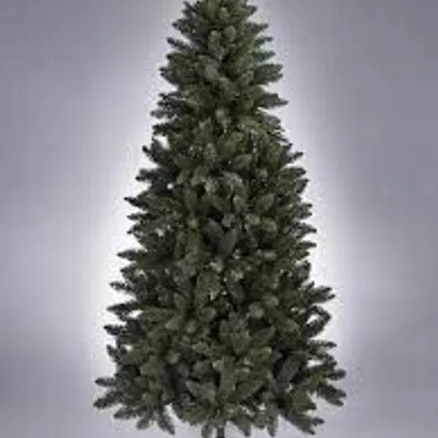 7FT PRE-LIT OZARK BLUE SPRUCE SLIM CHRISTMAS TREE - COLLECTION ONLY 