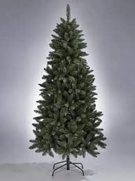 7FT PRE-LIT OZARK BLUE SPRUCE SLIM CHRISTMAS TREE - COLLECTION ONLY  RRP £169.99