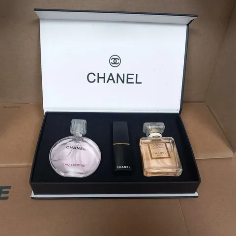 BOXED CHANEL TRAVEL GIFT SET