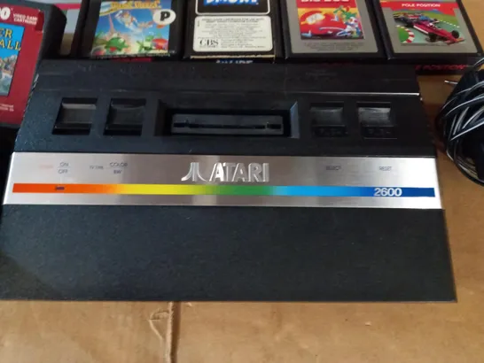 UNBOXED ATARI 2600 RETRO GAMES CONSOLE WITH 7 GAMES 