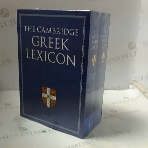 THE CAMBRIDGE GREEK LEXICON 2 VOLUME HARDBACK SET HARDCOVER