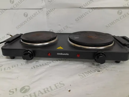 BOXED COOKWORKS BLACK TABLE TOP HOTPLATE